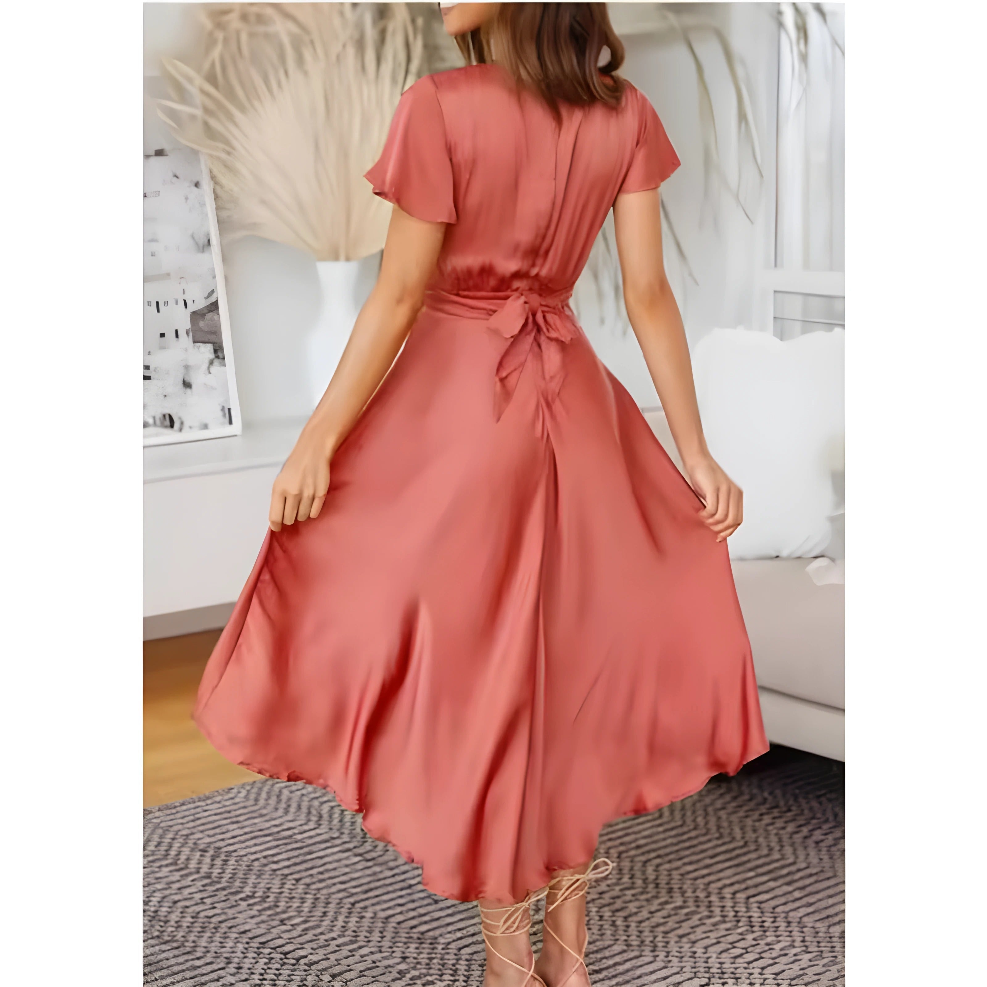 Elina™ | Midi Dress with Knot Detail