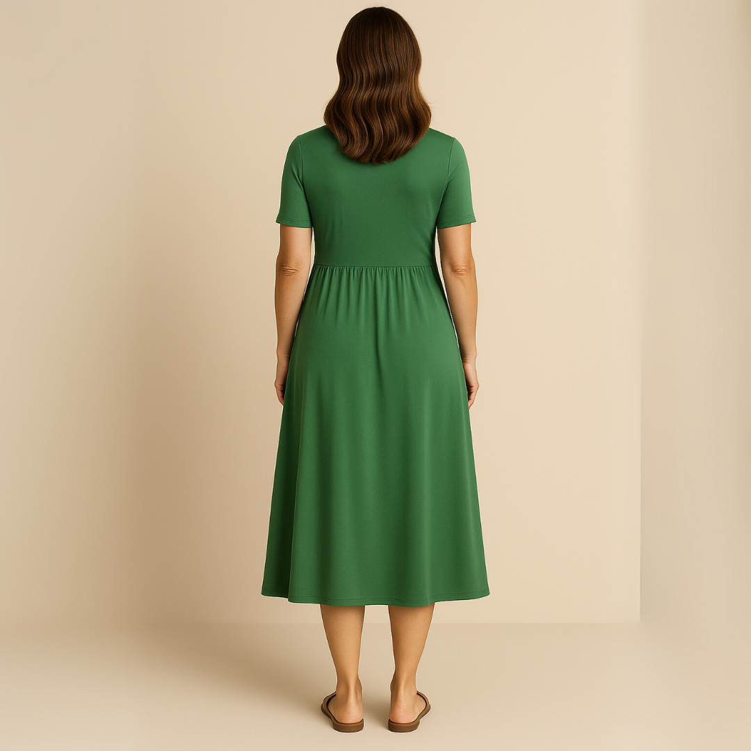 Corazon™ | Midi Dress with V-Neckline