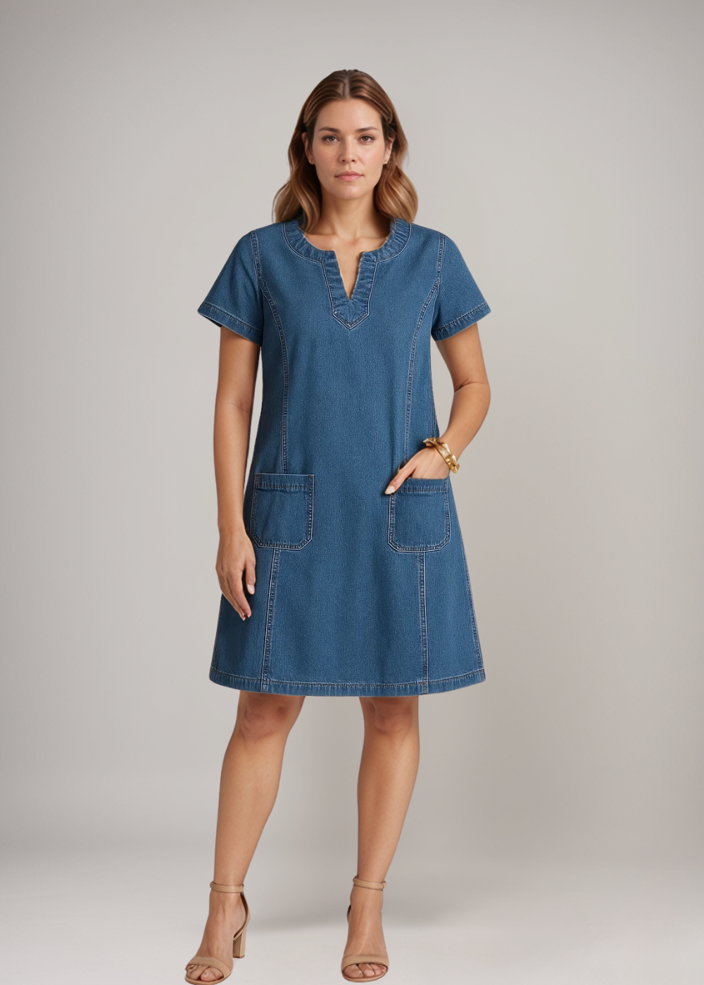 Raquel™ | Denim Tunic with Pockets