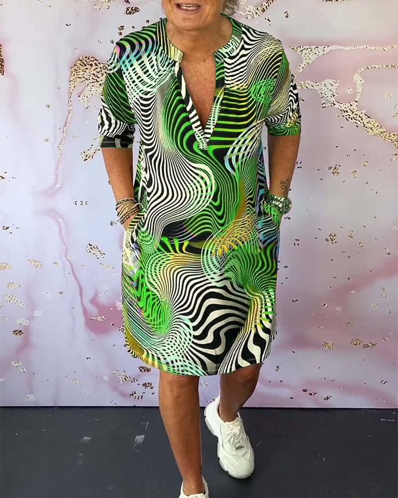 Sonya™ | Sukienka z efektem iluzji optycznej i krojem T-shirt