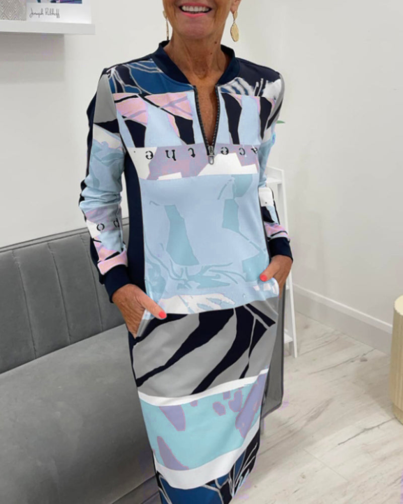 Nova - Elegancka sukienka sweterkowa z długim rękawem