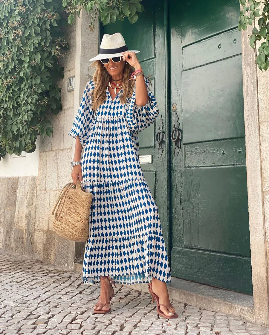 Elin | Maxi Boho Dress in Cotton