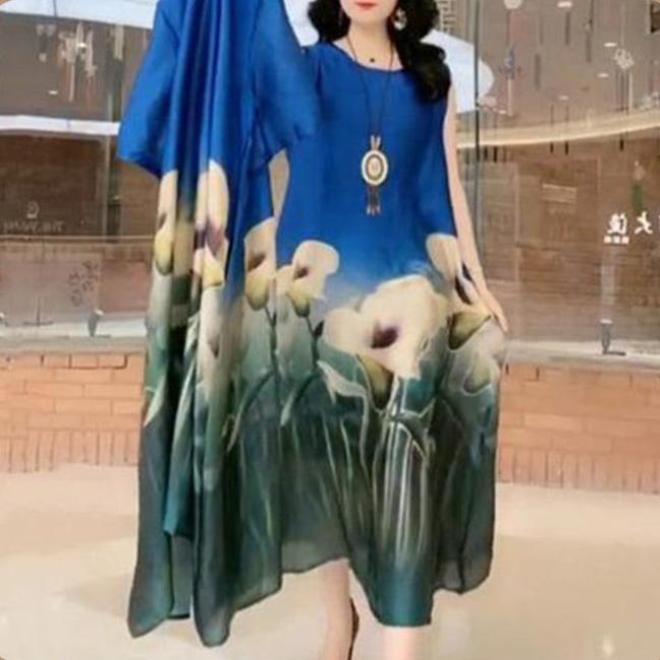 Sophie - Dwuczęściowy zestaw damskich sukienek z nadrukiem