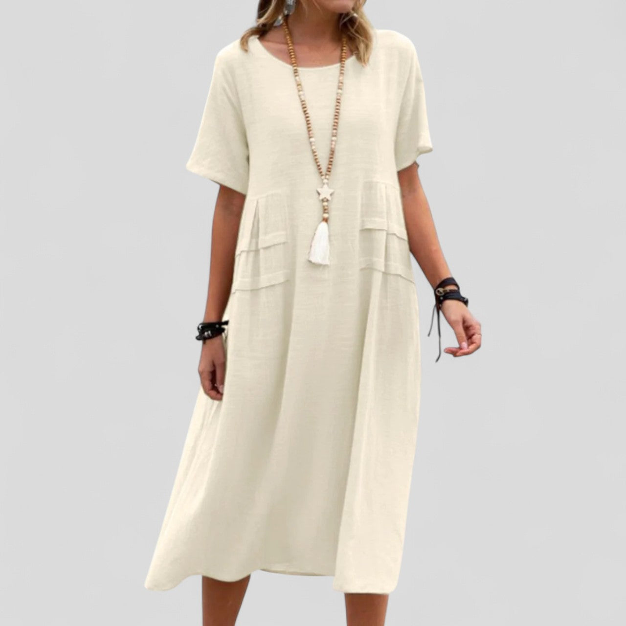 Maliyah™ | Casual Midi Dress with Pockets