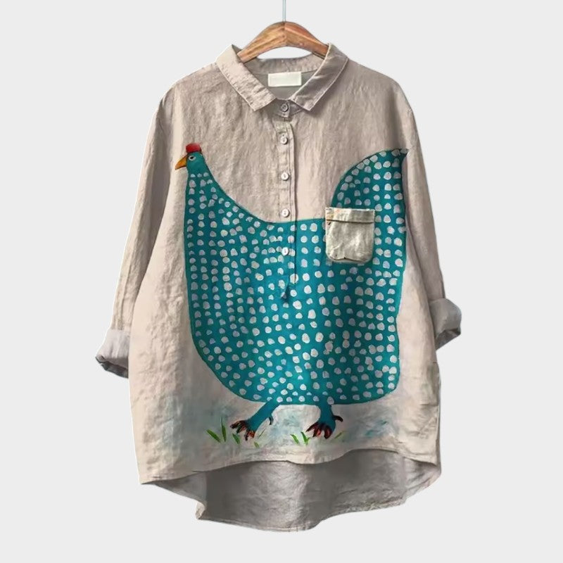 ELISABETTA - Kwiatowa bluzka na luzie