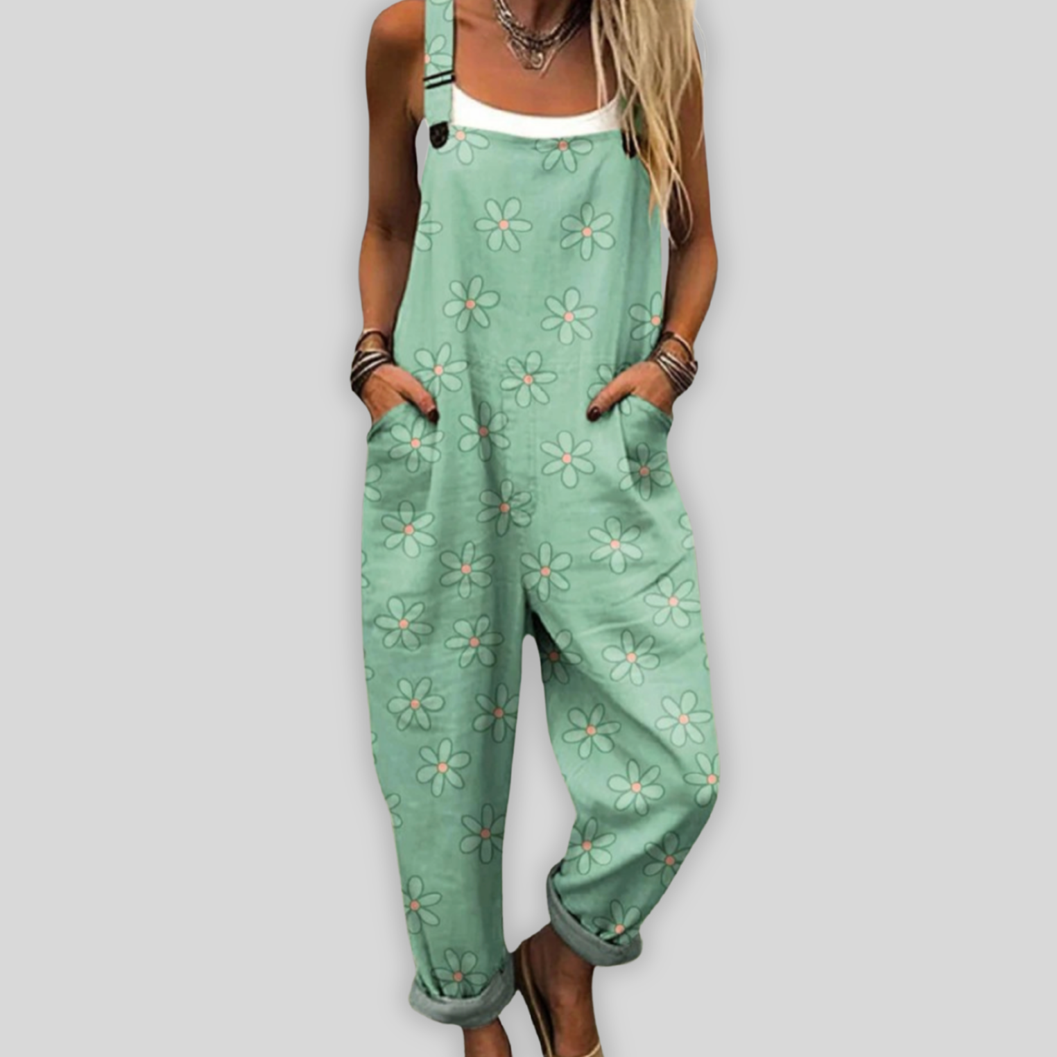 Joanna™ | Elegancki Luźny Kombinezon na Casualowy Styl