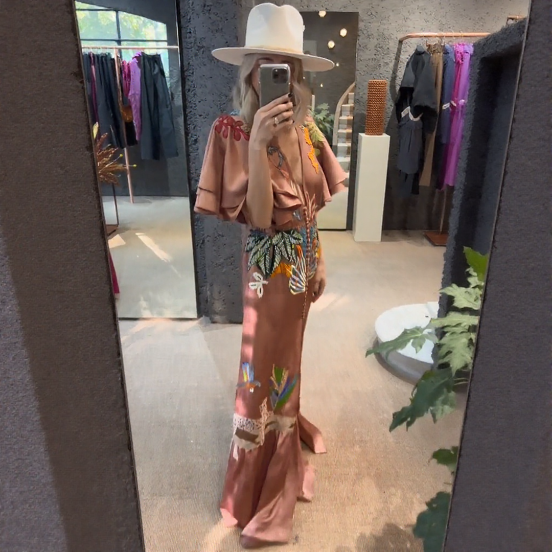 Zoe™ | Boho Maxi Dress with Embroidery