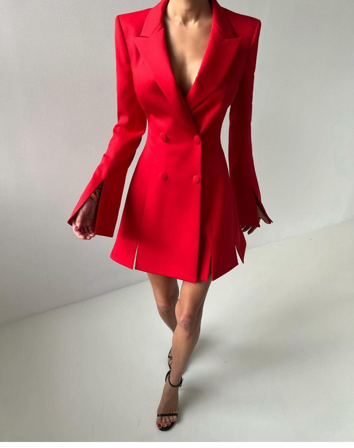 BRITNEY Dress - Krótka sukienka w stylu marynarki