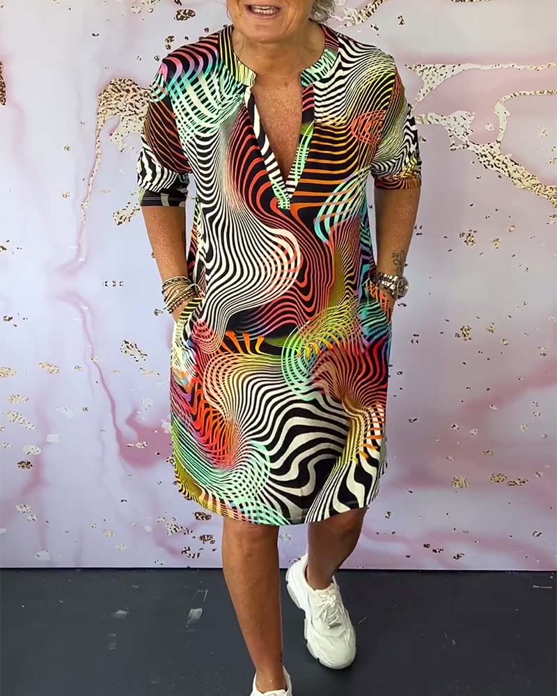 Sonya™ | Sukienka z efektem iluzji optycznej i krojem T-shirt