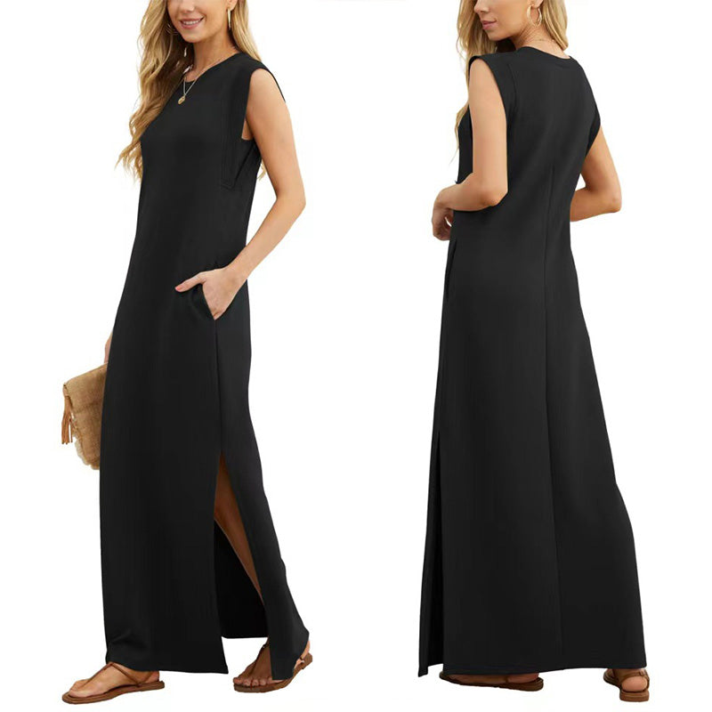 Therese™ | Minimalistyczna Maxi Sukienka Bez Rękawów