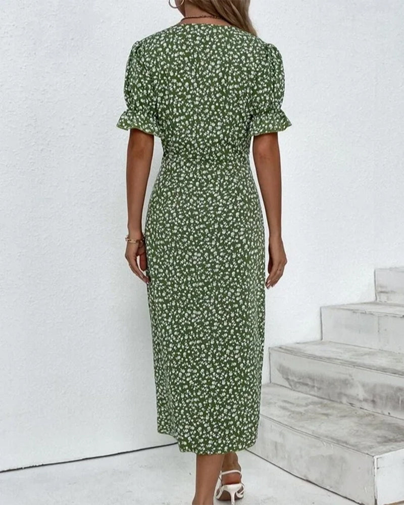 Sophie | Krótko Rękawowa Sukienka