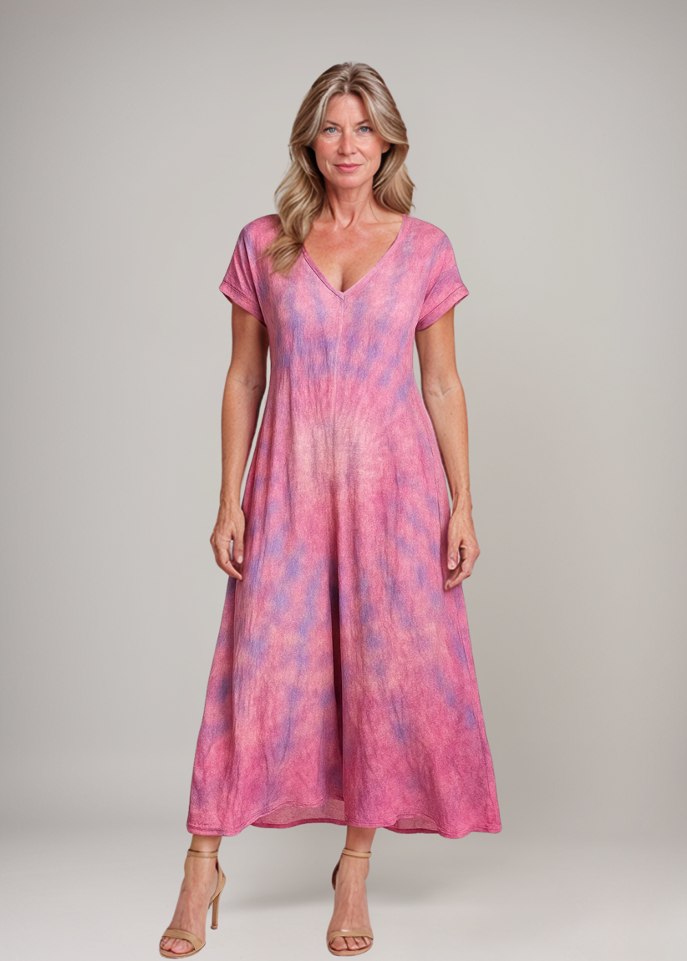 Elsie™ | Batik Maxi Dress in Viscose