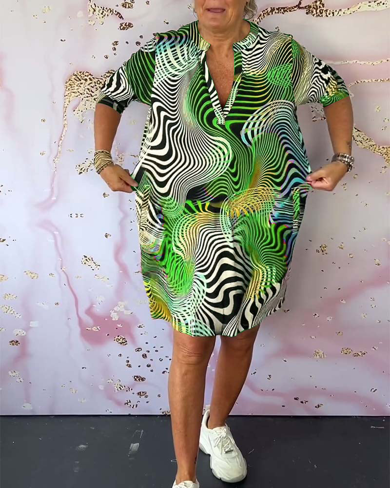 Sonya™ | Sukienka z efektem iluzji optycznej i krojem T-shirt