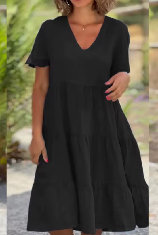 Felicyta – Damska sukienka casualowa z lnu i bawełny