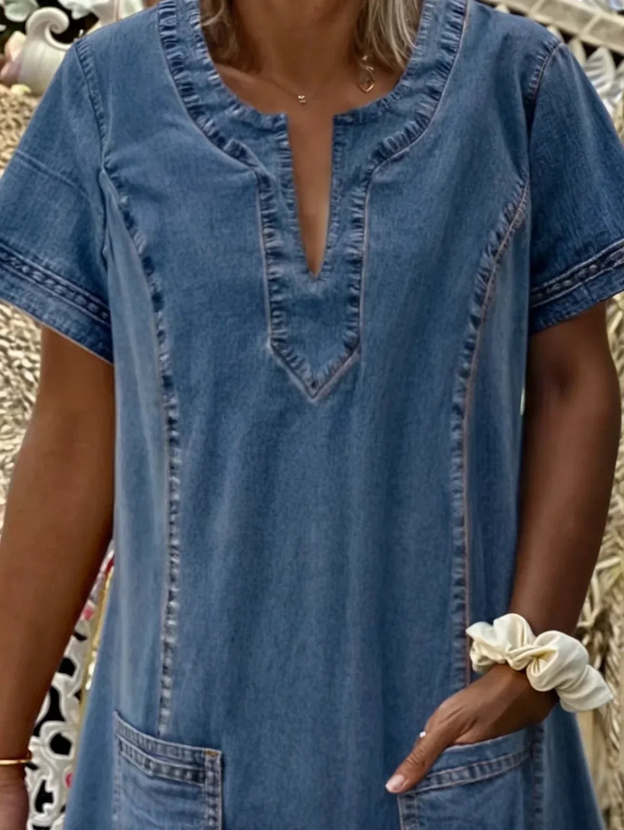 Raquel™ | Denim Tunic with Pockets