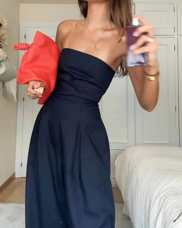 Renata | Stylowy bezramiączkowy kombinezon