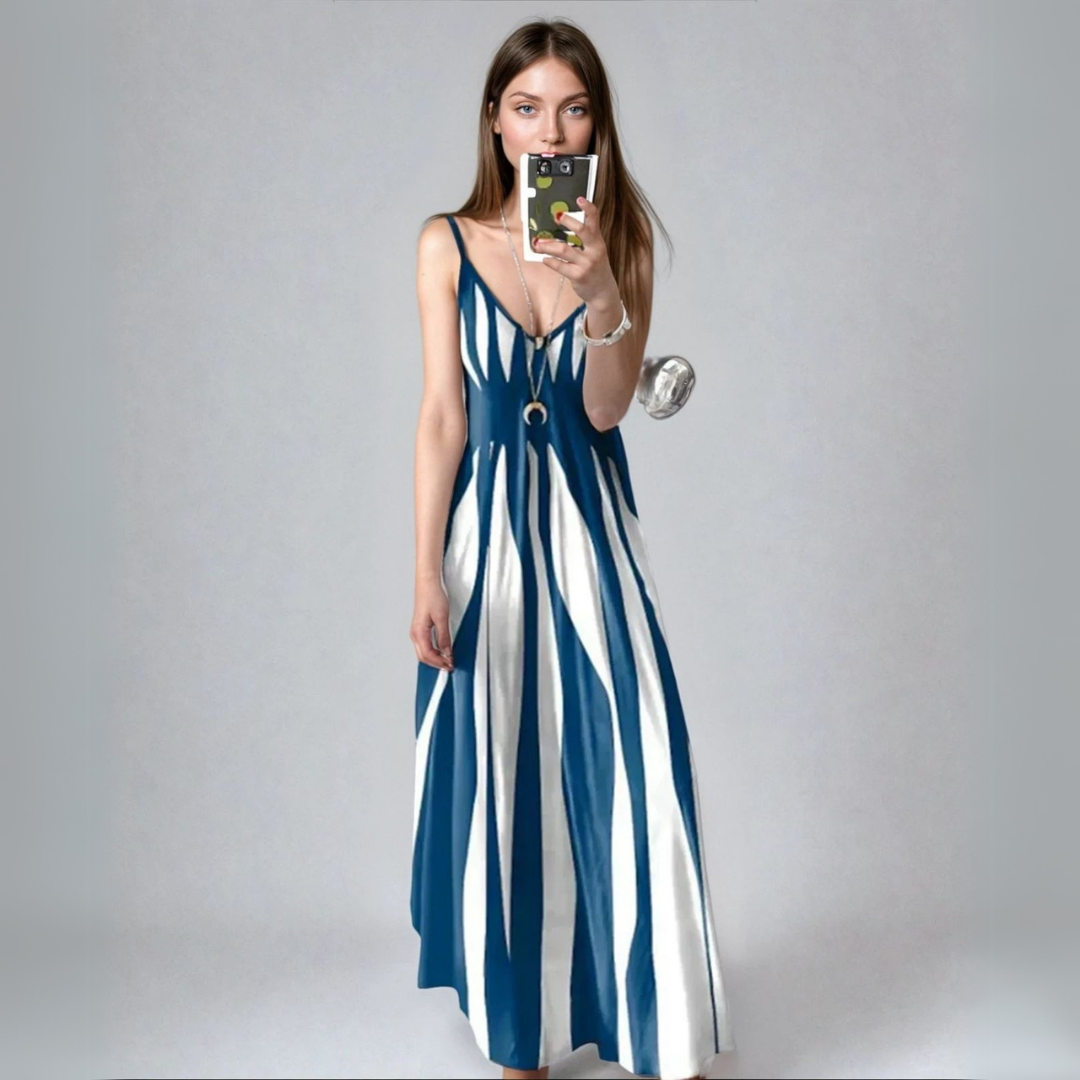 Carinna | Ręcznie szyta sukienka maxi w stylu casual