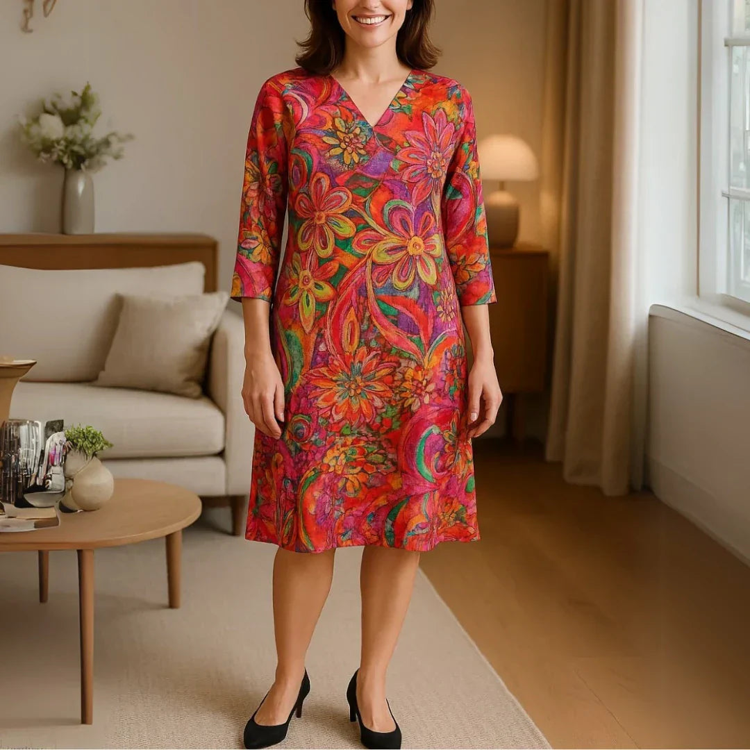 Zefiryna – Zwiewna sukienka w kwiaty