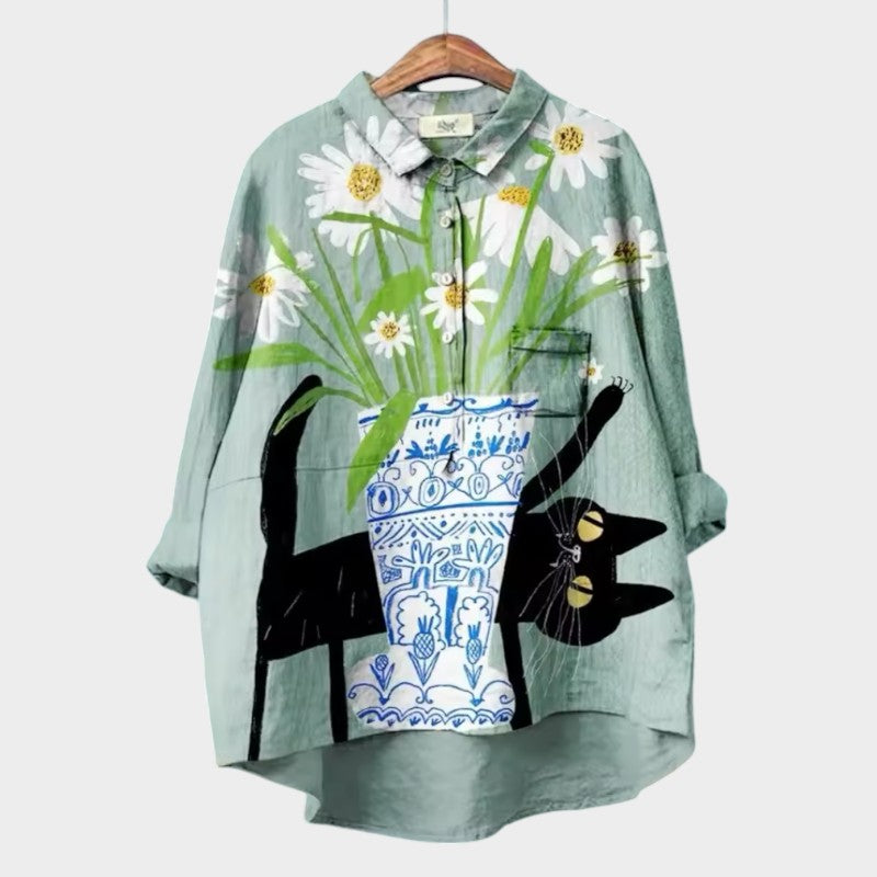 ELISABETTA - Kwiatowa bluzka na luzie