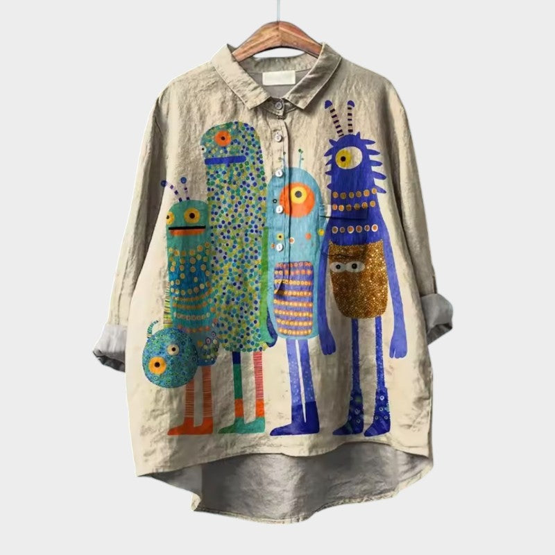 ELISABETTA - Kwiatowa bluzka na luzie