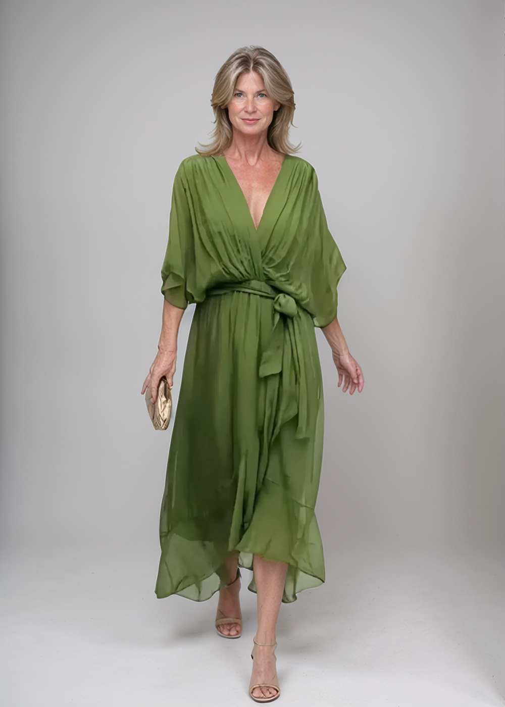 Aurora™ | Midi Chiffon Wrap Dress