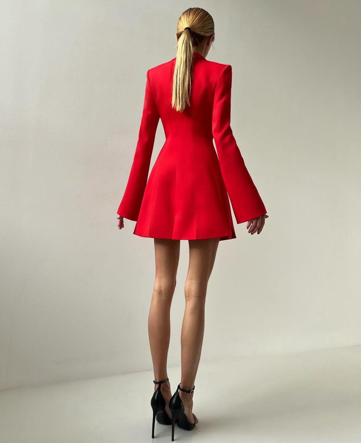 BRITNEY Dress - Krótka sukienka w stylu marynarki