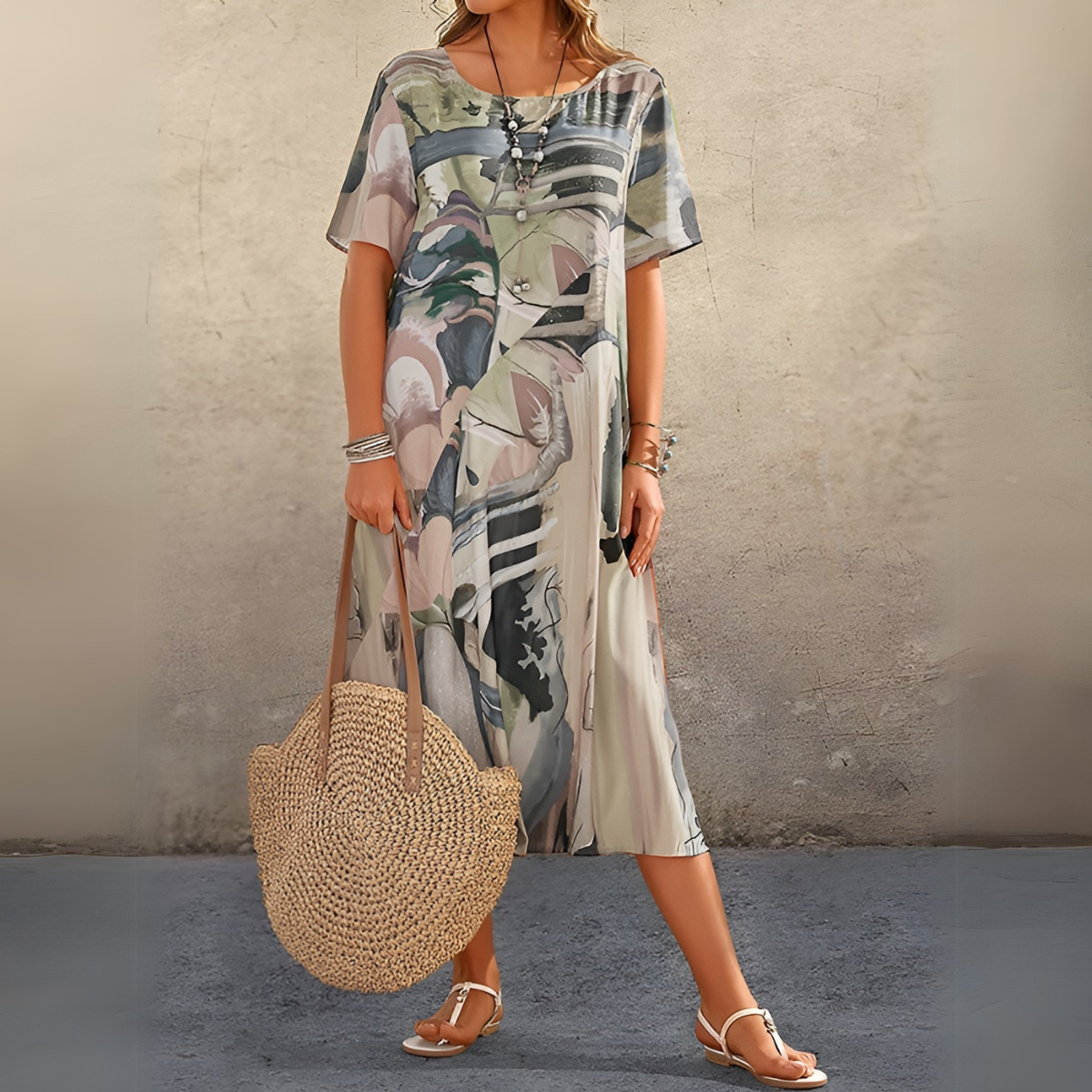 Joelle - Kwiatowa sukienka w zwiewnym i eleganckim stylu