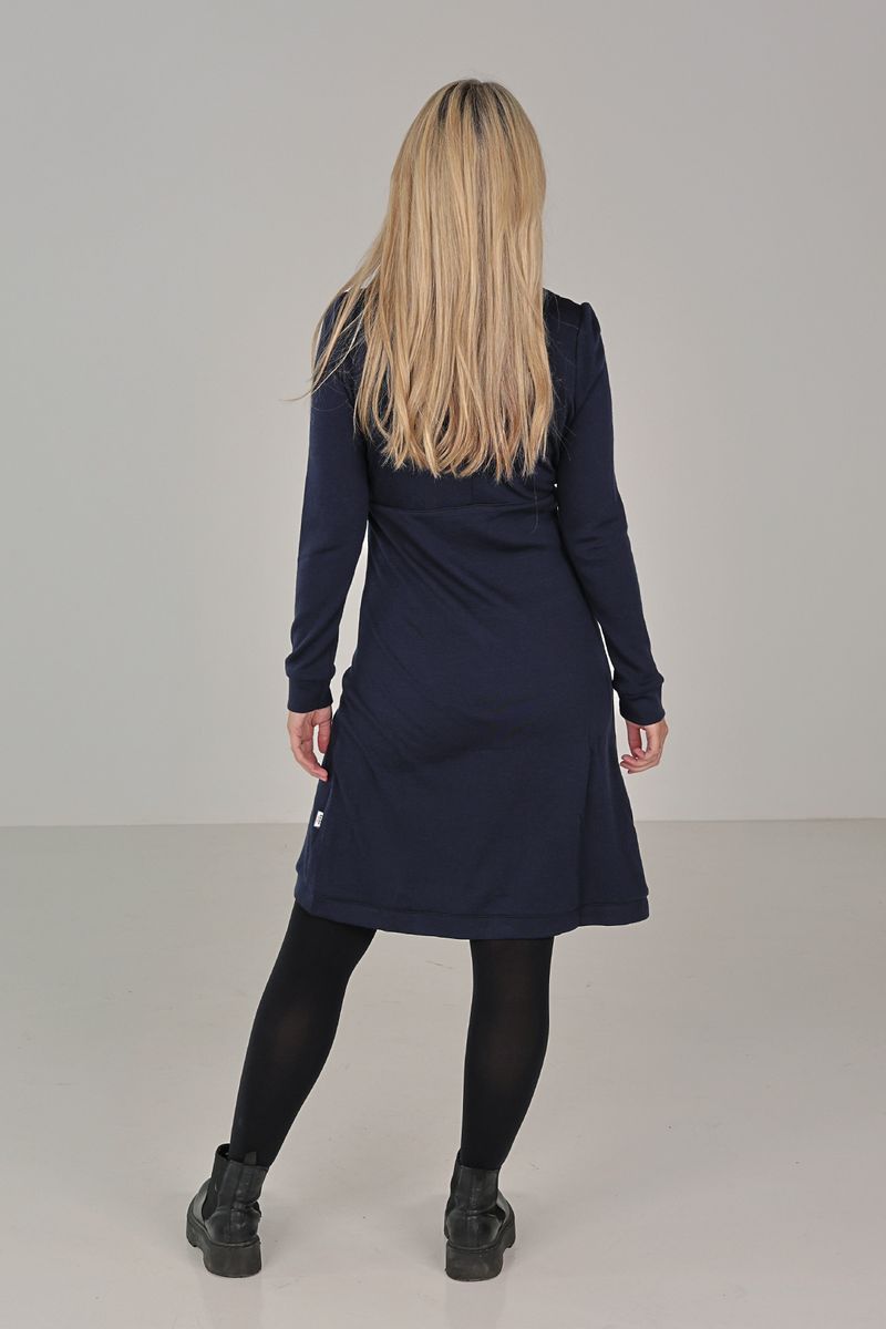 Viola - Tale elegancka wełniana sukienka